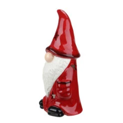 Northlight 9.75 Red Ceramic Christmas Star Gnome Tealight Candle Holder 5 Northlight 9.75 Red Ceramic Christmas Star Gnome Tealight Candle Holder -Ornaments Store northlight tc28047 1 30813.1588369224