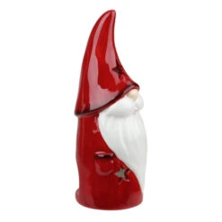 Northlight 8.25 Red Ceramic Christmas Star Gnome Tealight Candle Holder 5 Northlight 8.25 Red Ceramic Christmas Star Gnome Tealight Candle Holder -Ornaments Store northlight tc28051 1 28635.1664379665