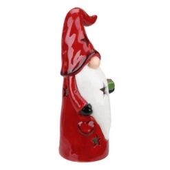 Northlight 10 Red Ceramic Christmas Star Gnome Tealight Candle Holder -Ornaments Store northlight tc28053 1 06152.1587644065