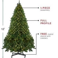 Northlight 12' Pre-Lit Full Olympia Pine Artificial Christmas Tree - Warm White Lights -Ornaments Store northlight th28353 thumbnail 1 53446.1604542624