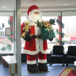 Northlight 8' Red And White LED Lighted Musical Inflatable Santa Claus Christmas Figurine -Ornaments Store northlight tj15757 3 22190.1665610744