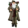 Northlight 48" Olive Green Santa Claus With Gift Bag Standing Christmas Figure 2 Northlight 48" Olive Green Santa Claus With Gift Bag Standing Christmas Figure -Ornaments Store northlight tj15759 1 86255.1680803008