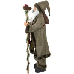 Northlight 48" Olive Green Santa Claus With Gift Bag Standing Christmas Figure -Ornaments Store northlight tj15759 2 62394.1680803004