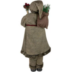 Northlight 48" Olive Green Santa Claus With Gift Bag Standing Christmas Figure -Ornaments Store northlight tj15759 3 17961.1680803019