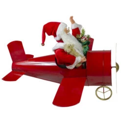 Northlight 32" Waving Santa Delivering Presents On A Plane Christmas Decoration -Ornaments Store northlight tj27582 2 52023.1665610433