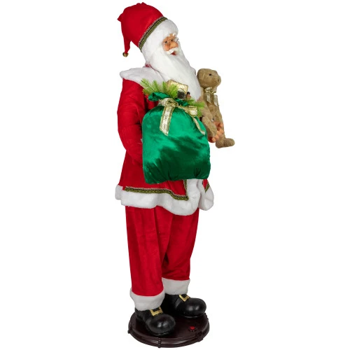Northlight 5' Deluxe Traditional Animated And Musical Dancing Santa Claus Christmas Figure 6 Northlight 5' Deluxe Traditional Animated And Musical Dancing Santa Claus Christmas Figure - Image 4