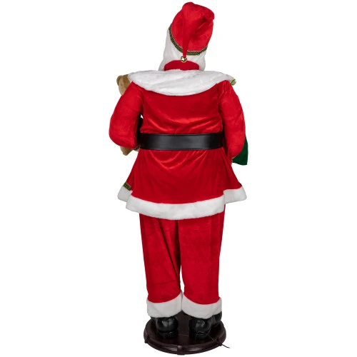 Northlight 5' Deluxe Traditional Animated And Musical Dancing Santa Claus Christmas Figure 7 Northlight 5' Deluxe Traditional Animated And Musical Dancing Santa Claus Christmas Figure - Image 5