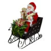 Northlight 32" Red Traditional Jolly Santa Claus In Jewel Sleigh Christmas Figurine -Ornaments Store northlight tj38544 88988.1597451817