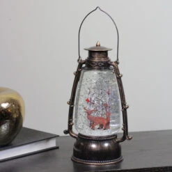 Northlight 9" Country Rustic Lantern With Reindeer Table Top Christmas Decoration -Ornaments Store northlight tr15155 3 28881.1588405870