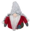 Northlight 6" Plush Red And Gray Stuffed Christmas Gnome