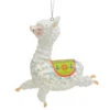 Northlight 5" White And Green Glittered Regal Jumping Llama Glass Christmas Ornament -Ornaments Store northlight tr26261 1 68031.1665590923