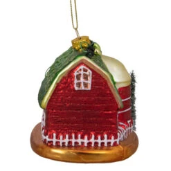 Northlight 4" Festive Red And Green Barn With Roof Glass Christmas Ornament 11 Northlight 4" Festive Red And Green Barn With Roof Glass Christmas Ornament -Ornaments Store northlight tr26263 2 62494.1665610739