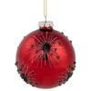 Northlight 3.5" Red And Brown Beaded Bursting Snowflake Glass Christmas Ball Ornament 1 Northlight 3.5" Red And Brown Beaded Bursting Snowflake Glass Christmas Ball Ornament -Ornaments Store northlight tr26267 1 43208.1682164233