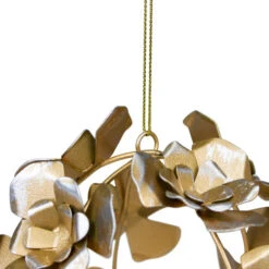 Northlight Matte Silver And Gold Rose Flowers Christmas Ball Ornament 4.5" (115mm) -Ornaments Store northlight tr26270 4 98232.1665610424