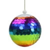 Northlight Vibrantly Colored Shiny Sequin Rainbow Hanging Christmas Ball Ornament 4.75" (120mm) -Ornaments Store northlight tr26299 1 90682.1587645153