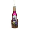 Northlight 6.25" Pink And Brown Wine Bottle Hanging Christmas Ornament -Ornaments Store northlight tr83327purple 99689.1665088078
