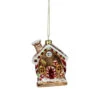Northlight 3.75" Glittered Gingerbread House Glass Christmas Ornament -Ornaments Store northlight tr83379a 89617.1588362293