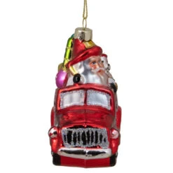 Northlight 4" Red Fire Truck With Santa And Presents Glass Christmas Ornament 9 Northlight 4" Red Fire Truck With Santa And Presents Glass Christmas Ornament -Ornaments Store northlight tr83414 2 02268.1665580038