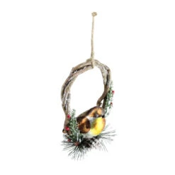 Northlight 4" Brown Bird Sitting In A Twig Wreath Christmas Ornament 7 Northlight 4" Brown Bird Sitting In A Twig Wreath Christmas Ornament -Ornaments Store northlight tr8344520b 3 22159.1665611633