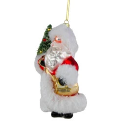 Northlight 6.25" Santa Claus With Christmas Tree Glass Ornament -Ornaments Store northlight tr83477 3 59249.1690469255