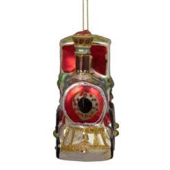 Northlight 5.5" Red And Green Train Glittered Glass Christmas Ornament -Ornaments Store northlight tr83481 2 38174.1665590921