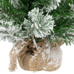 Northlight 22" Flocked Pine Full Artificial Christmas Tree In Burlap Base - Unlit 11 Northlight 22" Flocked Pine Full Artificial Christmas Tree In Burlap Base - Unlit -Ornaments Store northlight v03955 4new 89745.1670057375