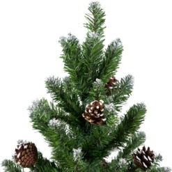 Northlight 24" Frosted Norway Pine With Pine Cones Medium Artificial Christmas Tree, Unlit -Ornaments Store northlight v03993 03 01944.1691247509