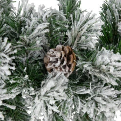 Northlight 6.75' X 12" Flocked Angel Pine And Pine Cones Artificial Christmas Garland - Unlit -Ornaments Store northlight v15090 03 41225.1690555851