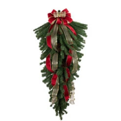 Northlight 60" Canadian Pine Artificial Christmas Teardrop Swag - Unlit -Ornaments Store northlight v15099 styled 2also20use20for20j04099 04383.1681836429