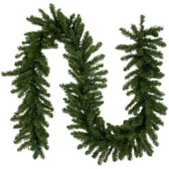 Northlight 9' X 12" Pre-Lit Canadian Pine Artificial Christmas Garland, Multicolor Lights