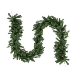 Northlight 9' X 14" Pre-Lit Canadian Pine Artificial Christmas Garland, Multi Lights