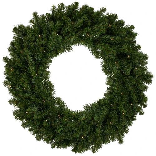 Northlight Pre-Lit Canadian Pine Artificial Christmas Wreath, 30-Inch, Clear Lights 3 Northlight Pre-Lit Canadian Pine Artificial Christmas Wreath, 30-Inch, Clear Lights