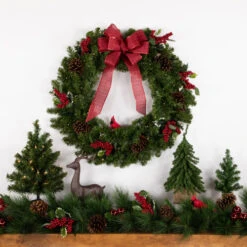 Northlight Pre-Lit Canadian Pine Artificial Christmas Wreath, 30-Inch, Clear Lights 10 Northlight Pre-Lit Canadian Pine Artificial Christmas Wreath, 30-Inch, Clear Lights -Ornaments Store northlight v15839 styled2 21145.1689085520
