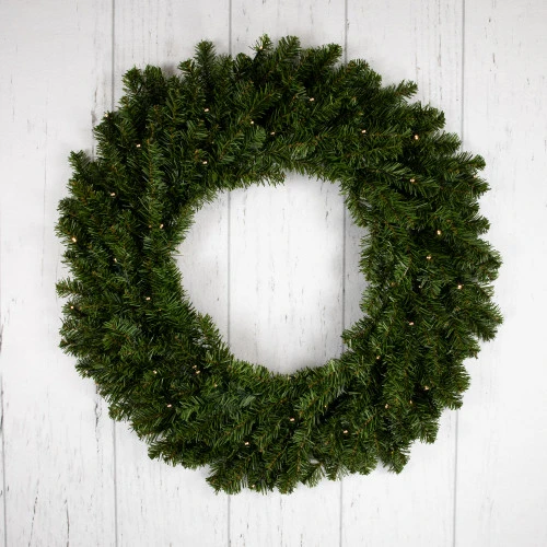 Northlight Pre-Lit Canadian Pine Artificial Christmas Wreath, 30-Inch, Clear Lights 8 Northlight Pre-Lit Canadian Pine Artificial Christmas Wreath, 30-Inch, Clear Lights - Image 6