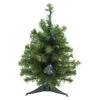 Northlight 18" Pre-Lit Canadian Pine Artificial Christmas Tree - Multicolor Lights -Ornaments Store northlight v15844 1 59396.1587644019