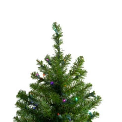 Northlight 18" Pre-Lit Canadian Pine Artificial Christmas Tree - Multicolor Lights -Ornaments Store northlight v15848 4update 47366.1671267743