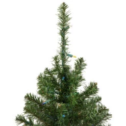Northlight 3' Pre-Lit Medium Canadian Pine Artificial Christmas Tree, Multicolor Lights -Ornaments Store northlight v15853 2 67239.1665610746