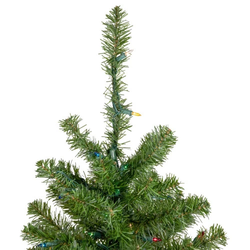 Northlight 18" Pre-Lit Medium Canadian Pine Artificial Christmas Tree - Multicolor Lights 5 Northlight 18" Pre-Lit Medium Canadian Pine Artificial Christmas Tree - Multicolor Lights - Image 3