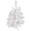 Northlight 18" Pre-Lit Medium Snow White Artificial Christmas Tree - Clear Lights -Ornaments Store northlight v15862 01 33398.1691074603
