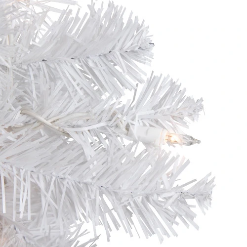 Northlight 18" Pre-Lit Medium Snow White Artificial Christmas Tree - Clear Lights 8 Northlight 18" Pre-Lit Medium Snow White Artificial Christmas Tree - Clear Lights - Image 6