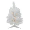 Northlight 1.5' Pre-Lit Snow White Pine Artificial Christmas Tree - Clear LED Lights -Ornaments Store northlight v15863 23316.1587644176