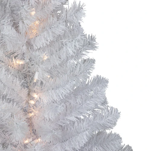 Northlight 3' Pre-Lit LED Snow White Medium Artificial Christmas Tree - Clear Lights 5 Northlight 3' Pre-Lit LED Snow White Medium Artificial Christmas Tree - Clear Lights - Image 3