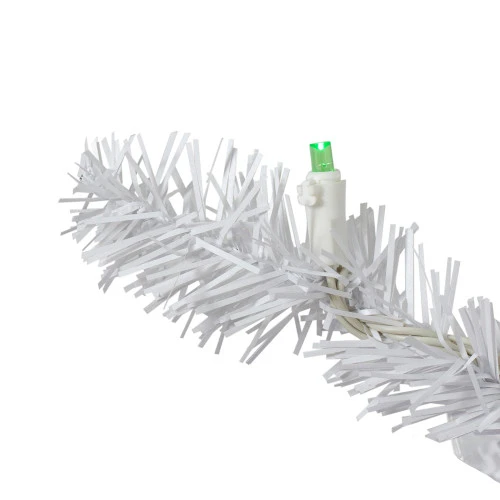 Northlight 9' X 10" Pre-Lit LED White Artificial Christmas Garland - Multi Lights 5 Northlight 9' X 10" Pre-Lit LED White Artificial Christmas Garland - Multi Lights - Image 3