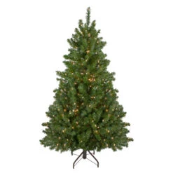 Northlight 6' Pre-Lit Medium Canadian Pine Artificial Christmas Tree, Clear Lights