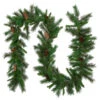 Northlight 9' X 12" Green Pine And Pine Cones Artificial Christmas Garland, Unlit
