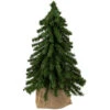 Northlight 15" Downswept Village Pine Medium Artificial Christmas Tree In Burlap Base, Unlit -Ornaments Store northlight v15949 01 13927.1689777556