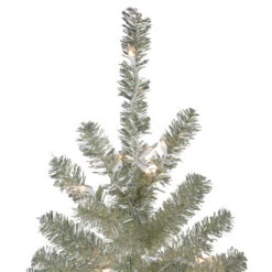 Northlight 9' Pre-Lit Metallic Platinum Artificial Tinsel Christmas Tree - Clear Lights -Ornaments Store northlight v27312 3 93329.1665580038