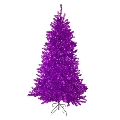 Northlight 6' Metallic Purple Tinsel Artificial Christmas Tree - Unlit 3 Northlight 6' Metallic Purple Tinsel Artificial Christmas Tree - Unlit