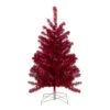Northlight 3' Metallic Crimson Tinsel Artificial Christmas Tree - Unlit -Ornaments Store northlight v27325 65727.1588356223