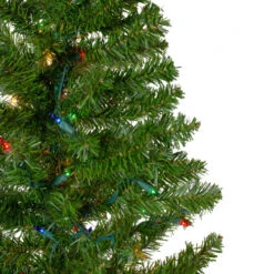 Northlight 6.5' Pre-Lit Canadian Pine Slim Artificial Christmas Wall Tree - Multicolor Lights 11 Northlight 6.5' Pre-Lit Canadian Pine Slim Artificial Christmas Wall Tree - Multicolor Lights -Ornaments Store northlight v27344 3 27389.1588397325